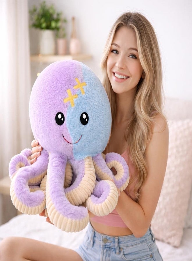 DTR Creation Soft Octopus Plush Toy (40 cm) | Purple & Blue Cute Stuffed Sea Animal | Cuddly Plush for Kids, Girls & Couples | Gift & Home Décor Toy (1 Pc) - Image 4